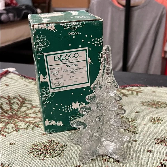 Enesco Clear Crystal Holiday Tree Decor - Picture 1 of 7